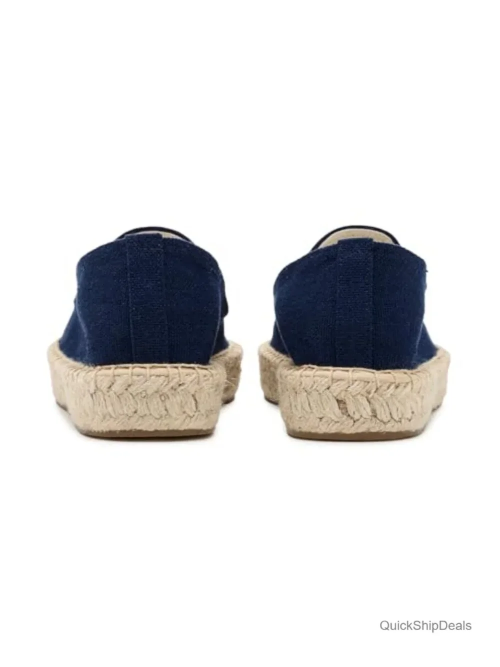 Soludos Smoking Platform Espadrille Women's Cotton Slip-On Flats